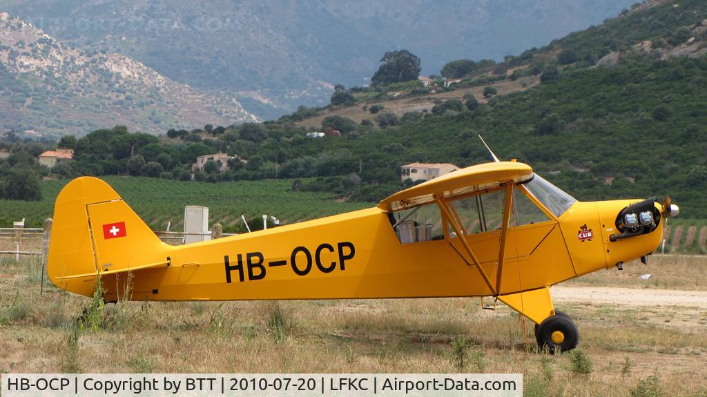 HB-OCP, 1943 Piper J3C-65 Cub Cub C/N 10937, Parked