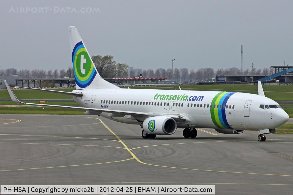 PH-HSA, 2009 Boeing 737-8K2 C/N 34171, Taxiing