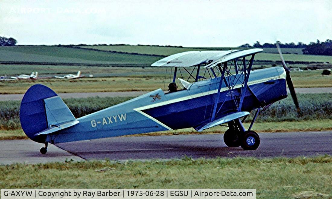 G-AXYW, Stampe-Vertongen SV-4B C/N 163, Stampe SV.4C [163] Duxford~G 28/06/1975