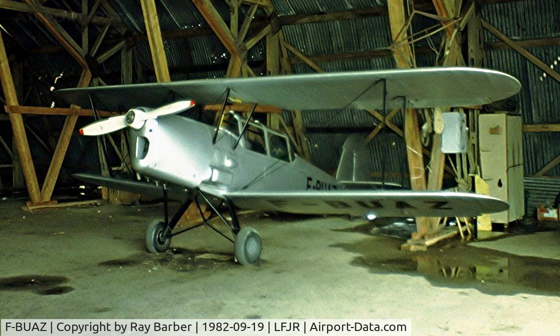 F-BUAZ, Stampe-Vertongen SV-4A C/N 19, Stampe SV.4A [19] Angers-Marce~F 19/09/1982. Image taken from a slide.