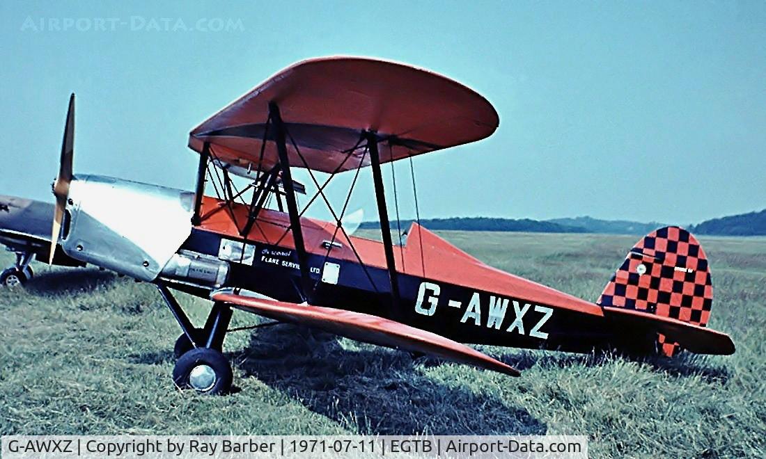 G-AWXZ, 1949 Stampe-Vertongen SV-4C C/N 360, SNCAN Stampe SV.4C [360] Booker~G 11/07/1971. Image taken from a slide.