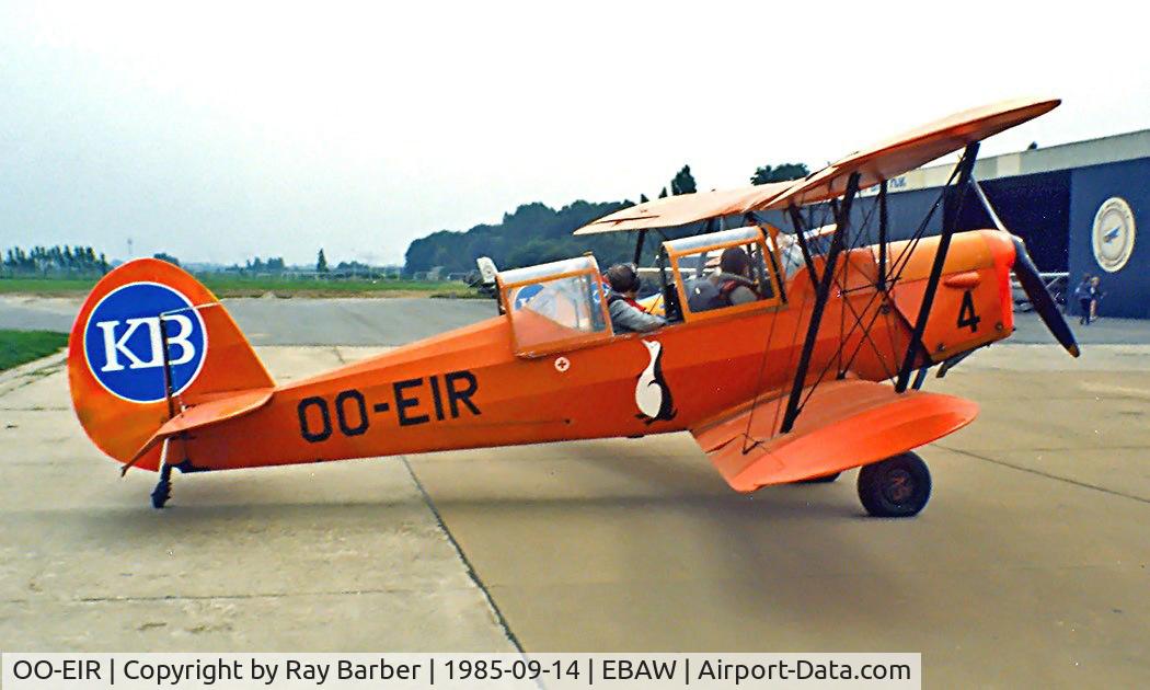 OO-EIR, 1948 Stampe-Vertongen SV-4B C/N 1144, Stampe et Vertongen Stampe SV.4B [1146] Antwerp-Deurne~OO 14/09/1985. Image taken from a slde.