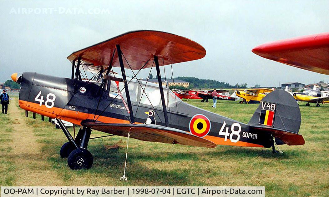 OO-PAM, 1953 Stampe-Vertongen SV-4B C/N 1190, Stampe et Vertongen Stampe SV.4B [1190] Cranfield~G 04/07/1998