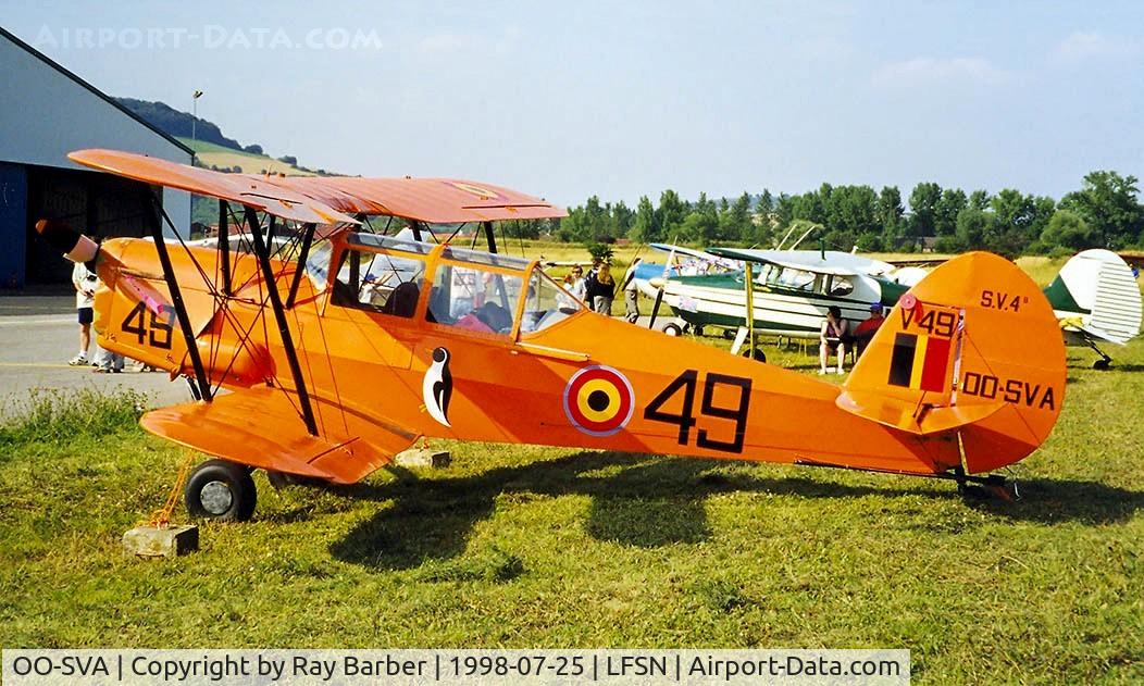 OO-SVA, 1953 Stampe-Vertongen SV-4B C/N 1191, Stampe et Vertongen Stampe SV.4B [1191] Nancy-Essey~F 25/07/1998