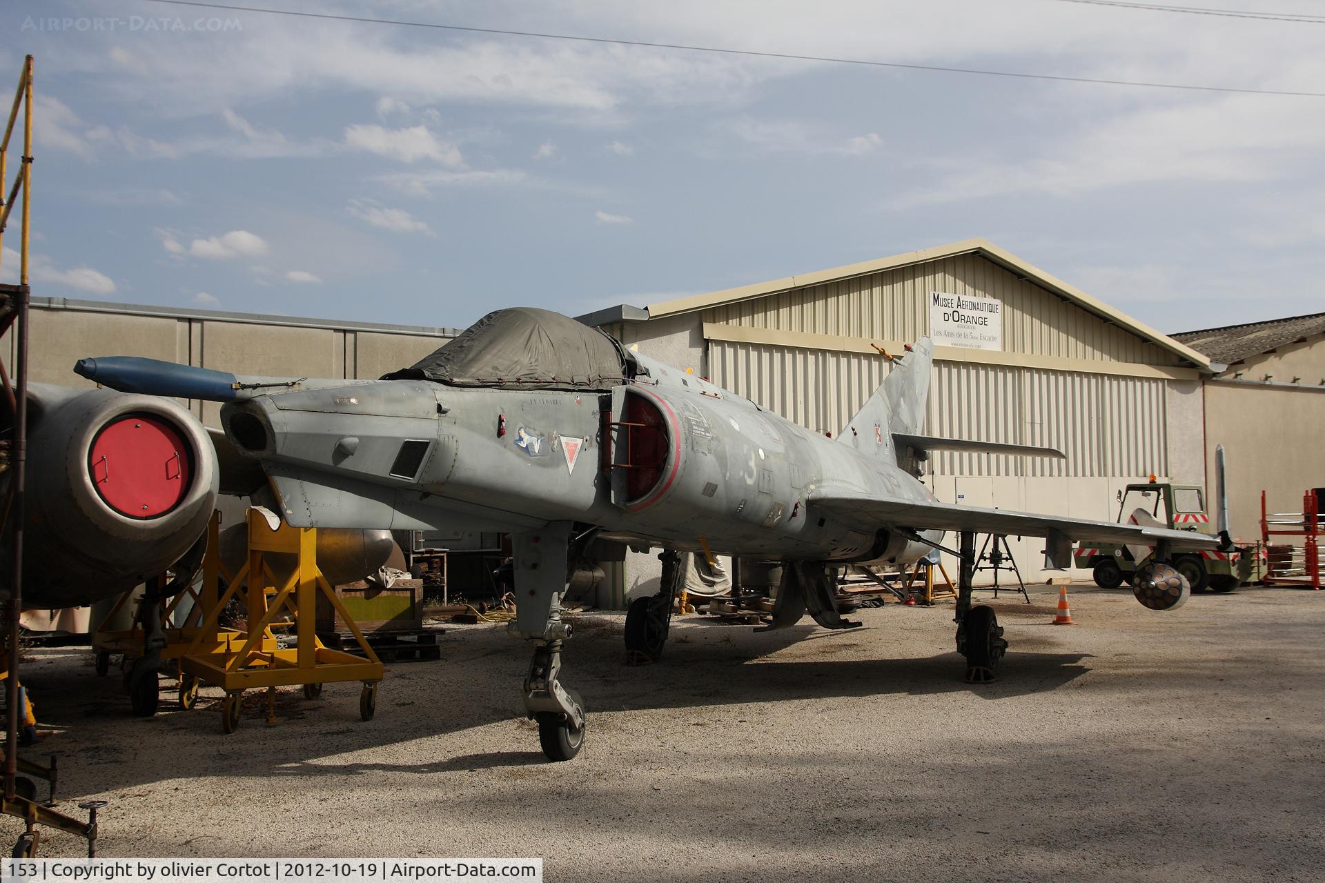 153, Dassault Etendard IV.PM C/N 53, Musée aéronautique d'Orange, France