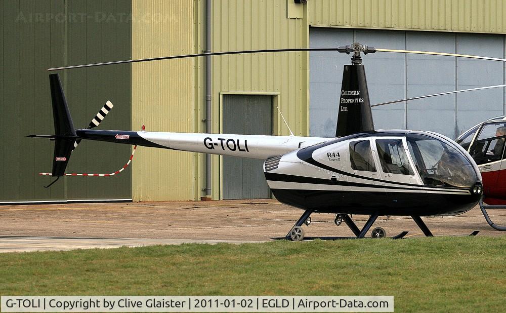 G-TOLI, 2007 Robinson R44 Raven II C/N 12009, Originally owned to, JNK 2000 Ltd in January 2008 and currently with and trading as, Coleman Cantel Partnership since July 2010.