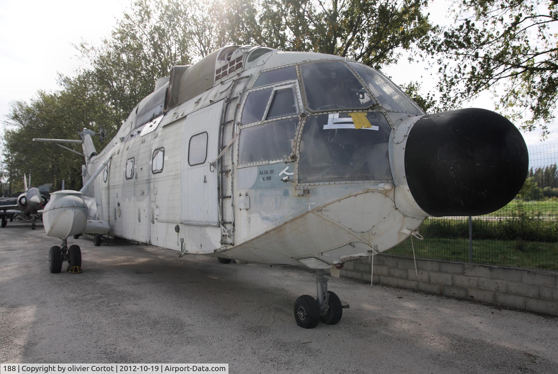 188, Aerospatiale SA-321G Super Frelon C/N 188, Musée aéronautique d'Orange, France