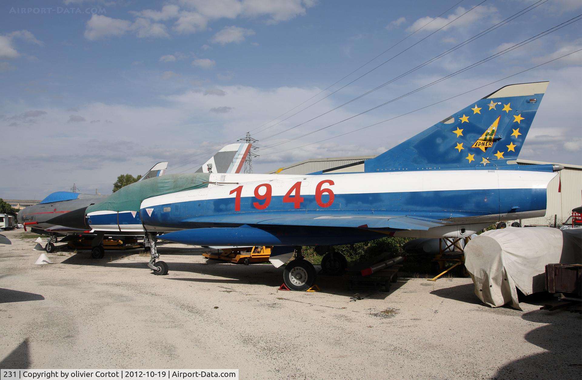 231, Dassault Mirage IIIB C/N 231, Epner colours (test pilots school)  Musée aéronautique d'Orange, France