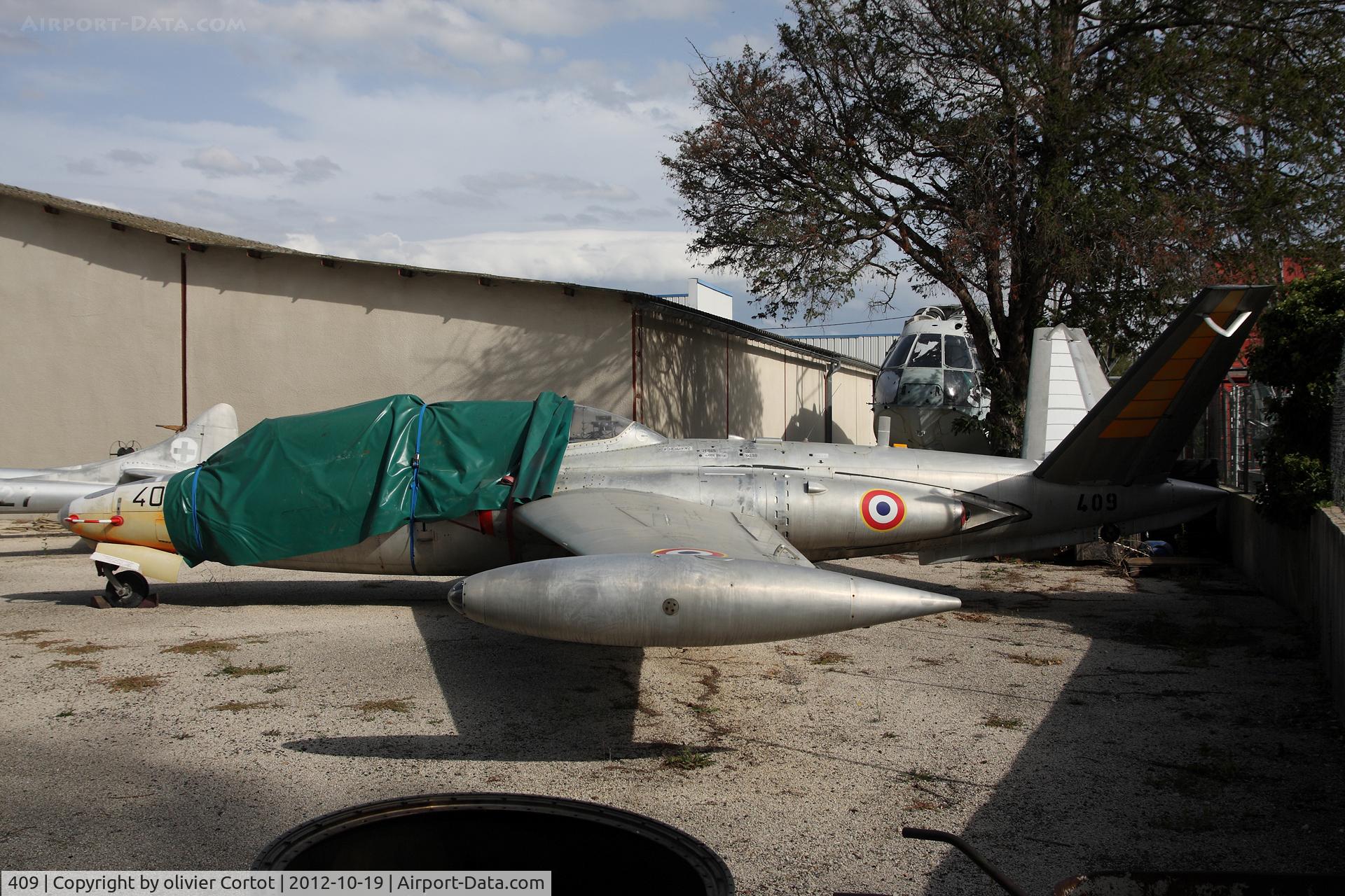 409, Fouga CM-170R Magister C/N 409, Musée aéronautique d'Orange, France