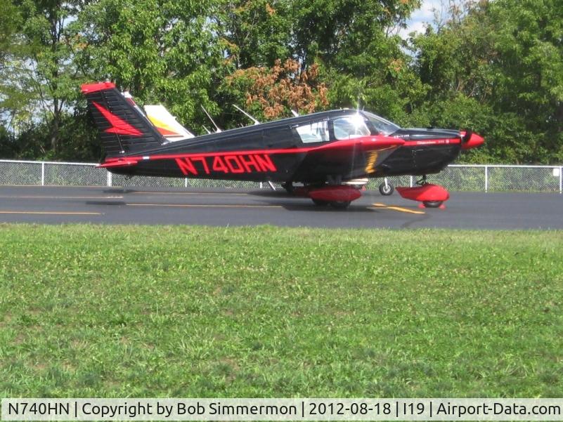 N740HN, 1967 Piper PA-28-235 Cherokee C/N 28-10887, On the ramp at Xenia, Ohio