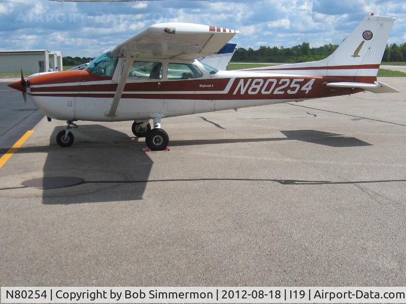 N80254, 1975 Cessna 172M C/N 17266479, On the ramp in Xenia, Ohio