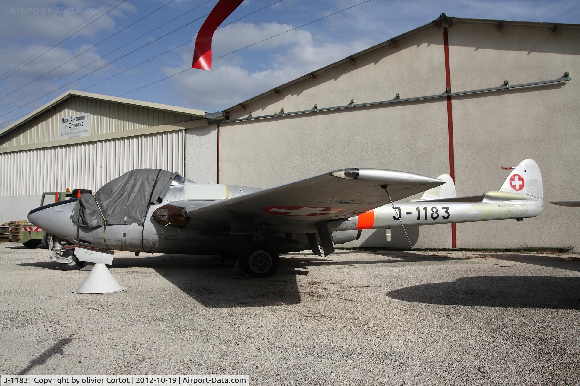 J-1183, 1952 De Havilland (FFA) Vampire FB.6 (DH-100) C/N 692, Musée aéronautique d'Orange, France