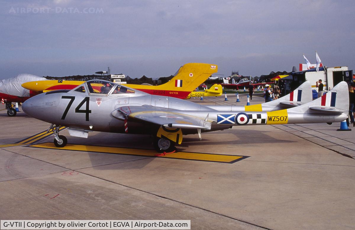 G-VTII, 1954 De Havilland DH-115 Vampire T.11 C/N 15127, RIAT 2002