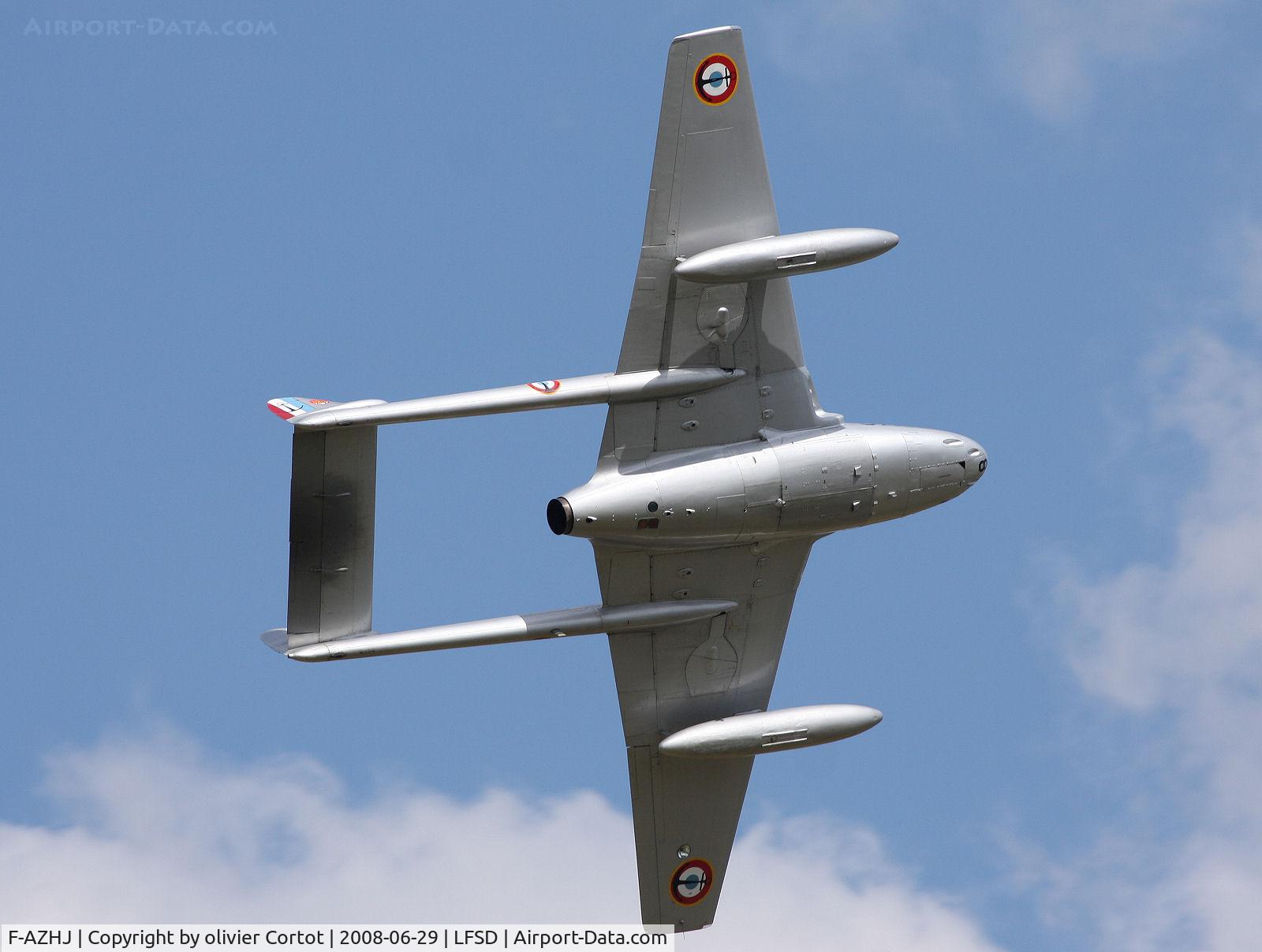 F-AZHJ, De Havilland (FFA) Vampire FB.6 (DH-100) C/N 668, Dijon airshow 2008