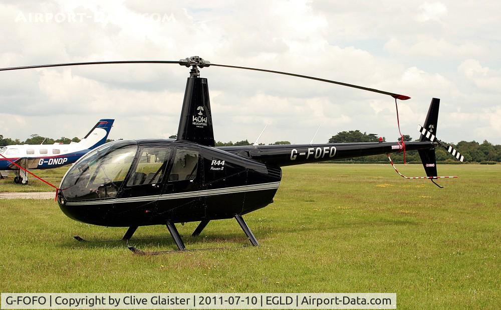 G-FOFO, 2004 Robinson R44 Raven II C/N 10320, Originally owned to, Towers Aviation in July 2004 and currently with, Kuki Helicopter Sales Ltd since February 2009.