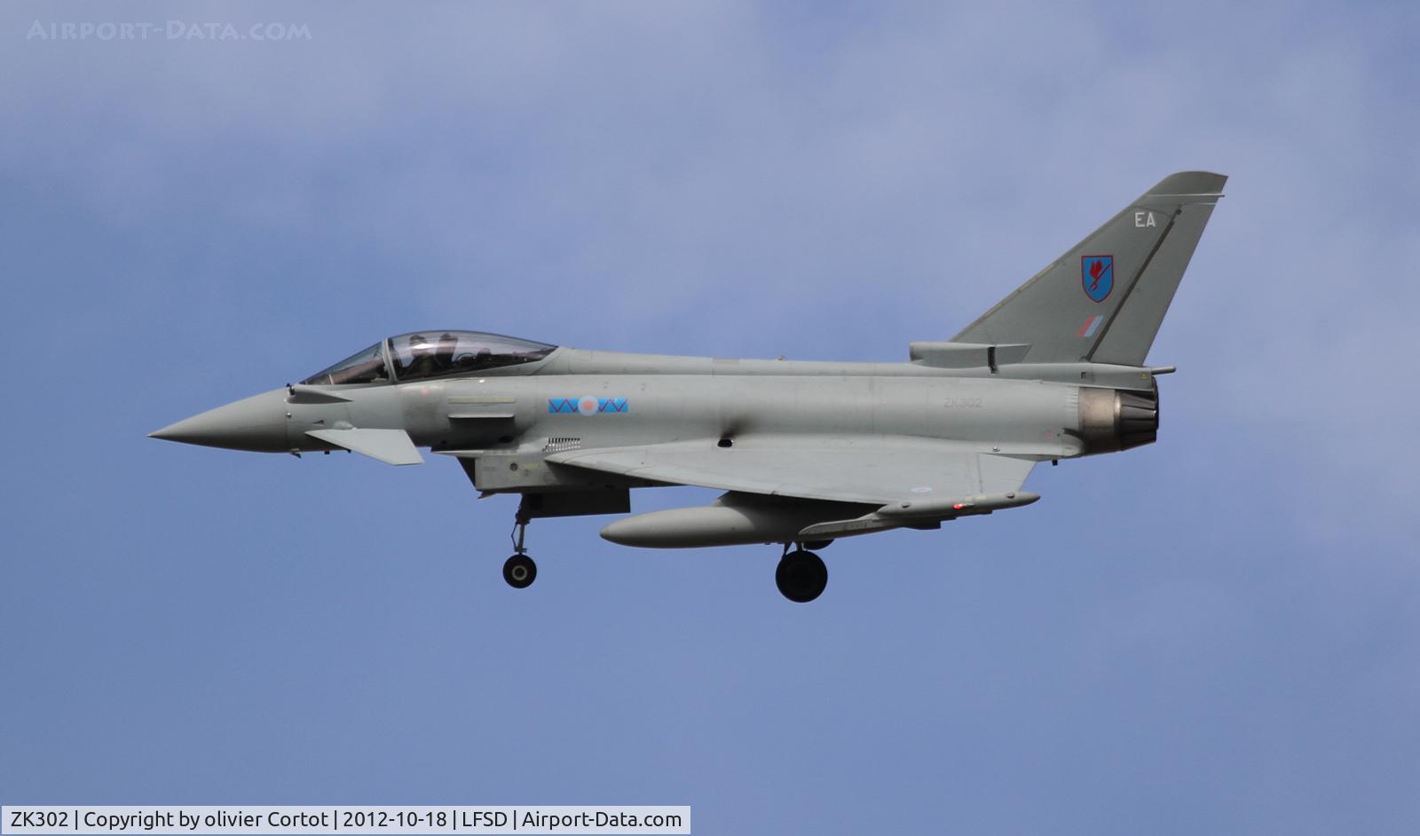ZK302, 2009 Eurofighter EF-2000 Typhoon FGR4 C/N BS054, training with the French air Force