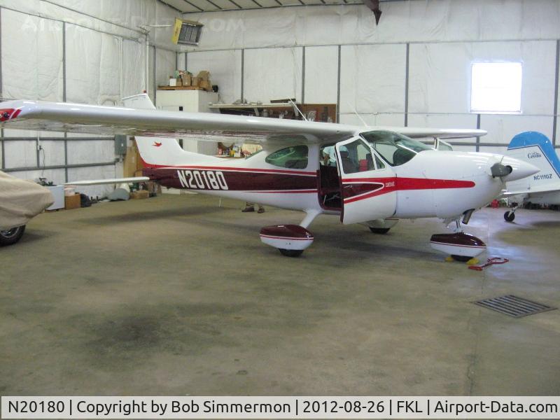 N20180, 1977 Cessna 177B Cardinal C/N 17702641, Gorgeous Cardinal in the hanger at Franklin, PA.