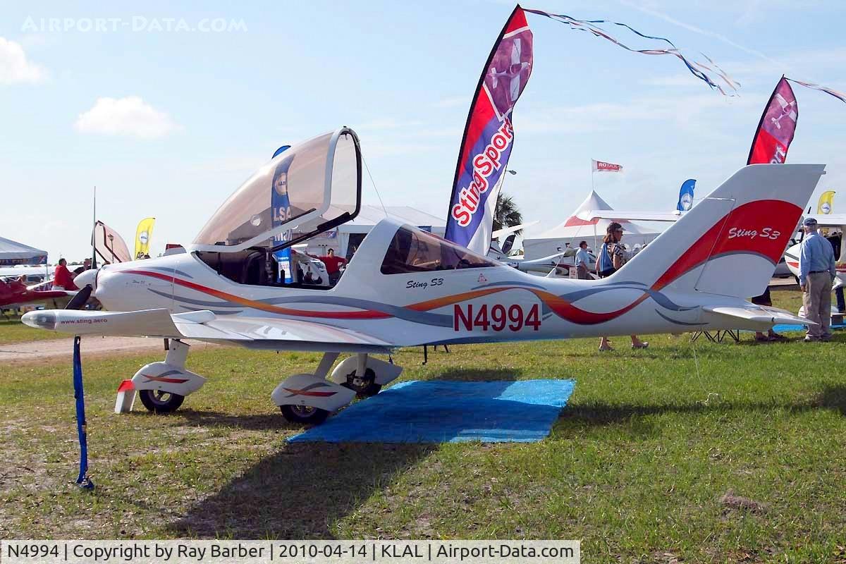 N4994, 2008 TL Ultralight TL-2000 Sting S3 C/N TLUSA168, TL Ultralight TL-2000 SRO Sing S3 [TLUSA168] Lakeland-Linder~N 14/04/2010