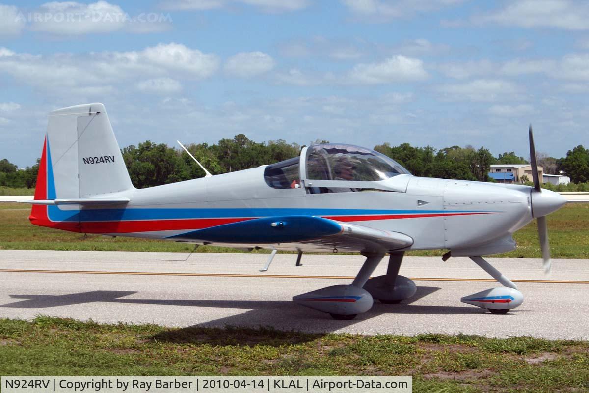 N924RV, Van's RV-7A C/N 71291, Van's RV-7A [71291] Lakeland-Linder~N 14/04/2010