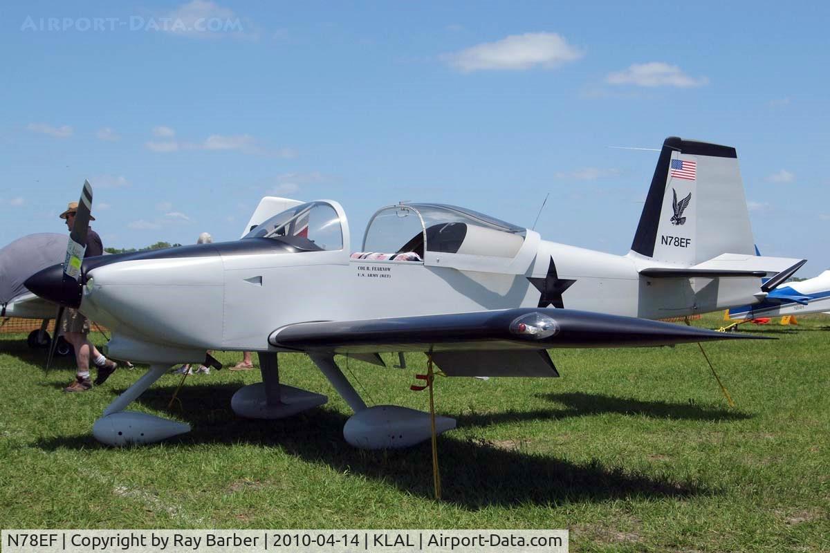 N78EF, 2007 Vans RV-7A C/N 72174, Van's RV-7A [72174] Lakeland-Linder~N 14/04/2010