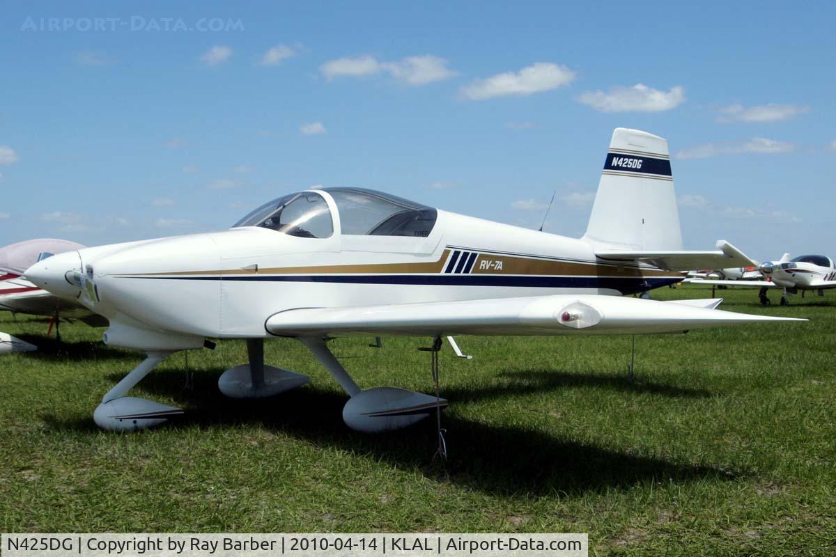 N425DG, 2007 Vans RV-7A C/N 71782, Van's RV-7A [71782] Lakeland-Linder~N 14/04/2010
