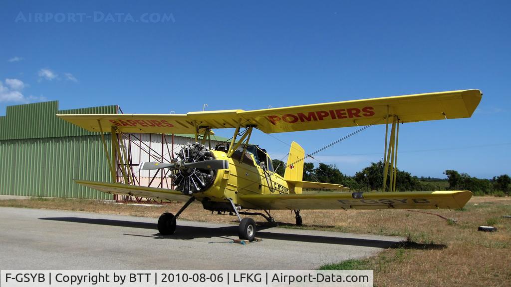 F-GSYB, Grumman G-164B Ag Cat B C/N 740B, Parked