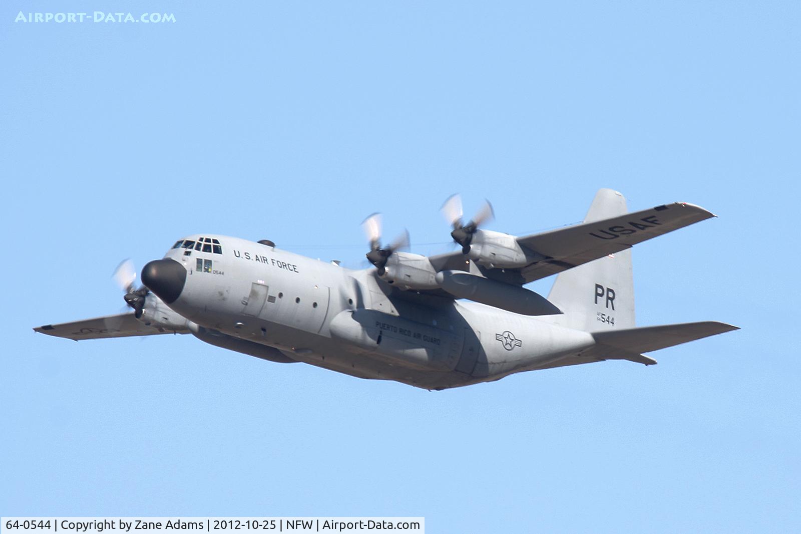 64-0544, 1964 Lockheed C-130E-LM Hercules C/N 382-4034, Lockheed C-130E departing Fort Worth for it's last flight...to the bone yard (AMARC)