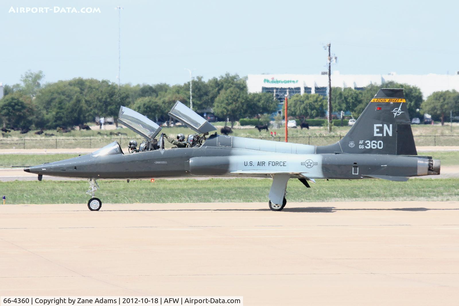 66-4360, 1966 Northrop T-38A Talon C/N N.5991, At Alliance Airport - Fort Worth, TX
