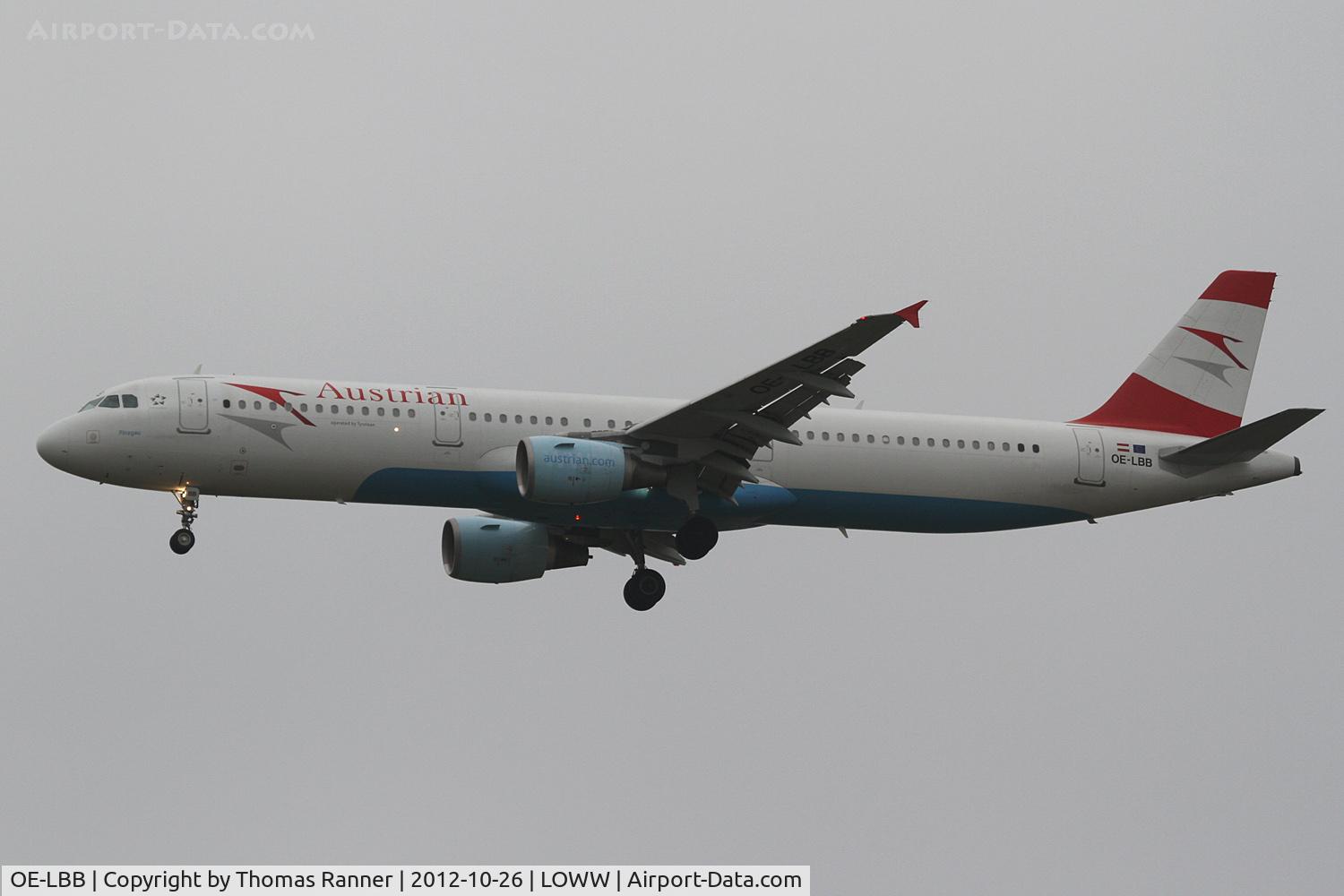 OE-LBB, 1995 Airbus A321-111 C/N 570, Austrian (Tyrolean) Airbus A321