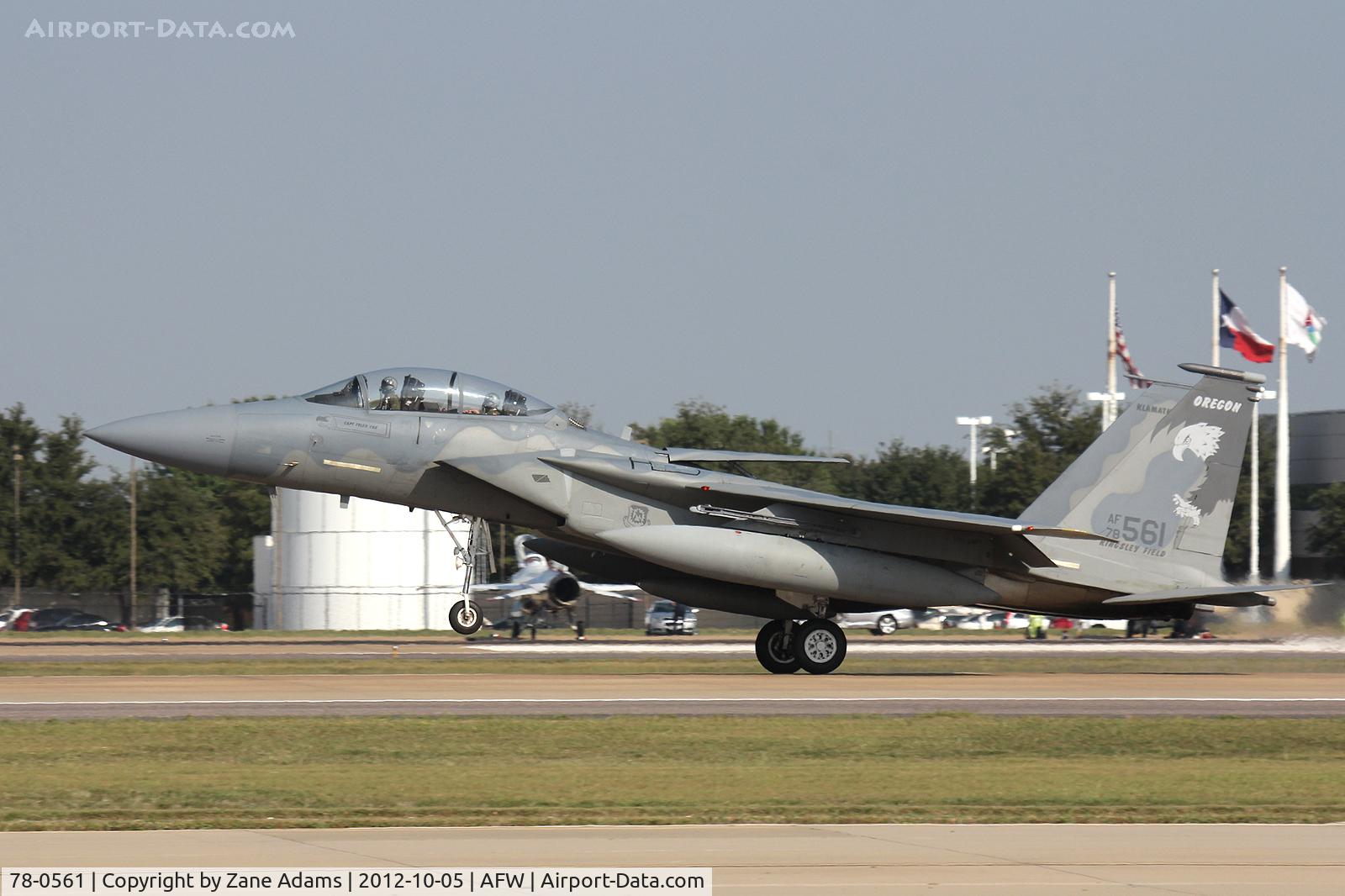 78-0561, 1978 McDonnell Douglas F-15D Eagle C/N 0450/D001, At the 2012 Alliance Airshow - Fort Worth, TX