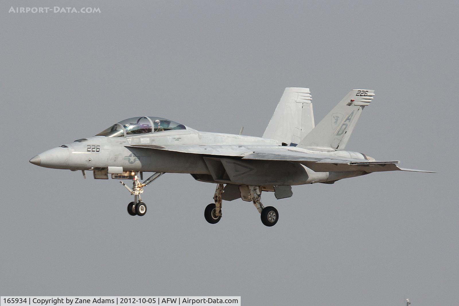 165934, Boeing F/A-18F Super Hornet C/N F080, At the 2012 Alliance Airshow - Fort Worth, TX