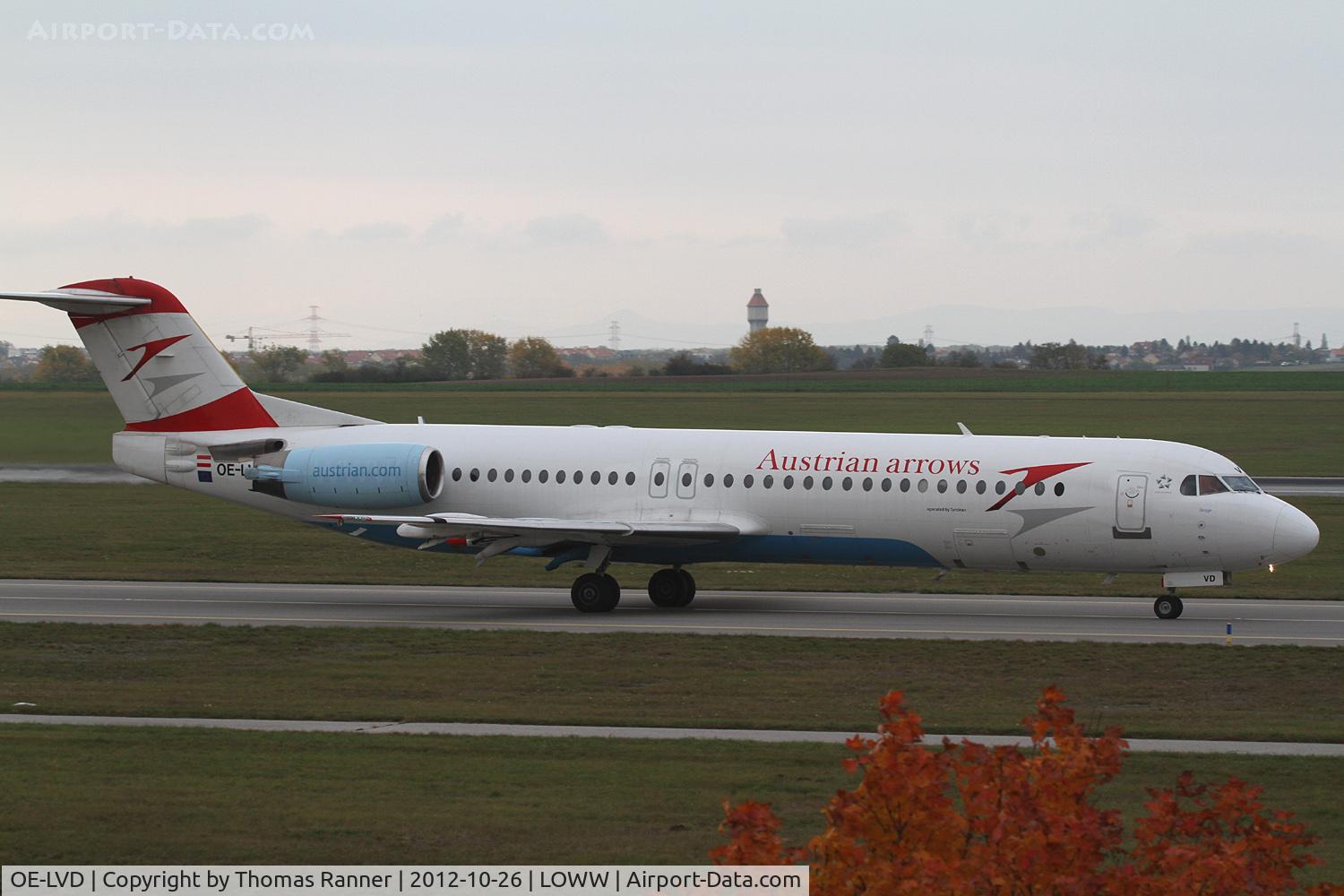OE-LVD, 1994 Fokker 100 (F-28-0100) C/N 11515, Austrian Arrows Fokker 100