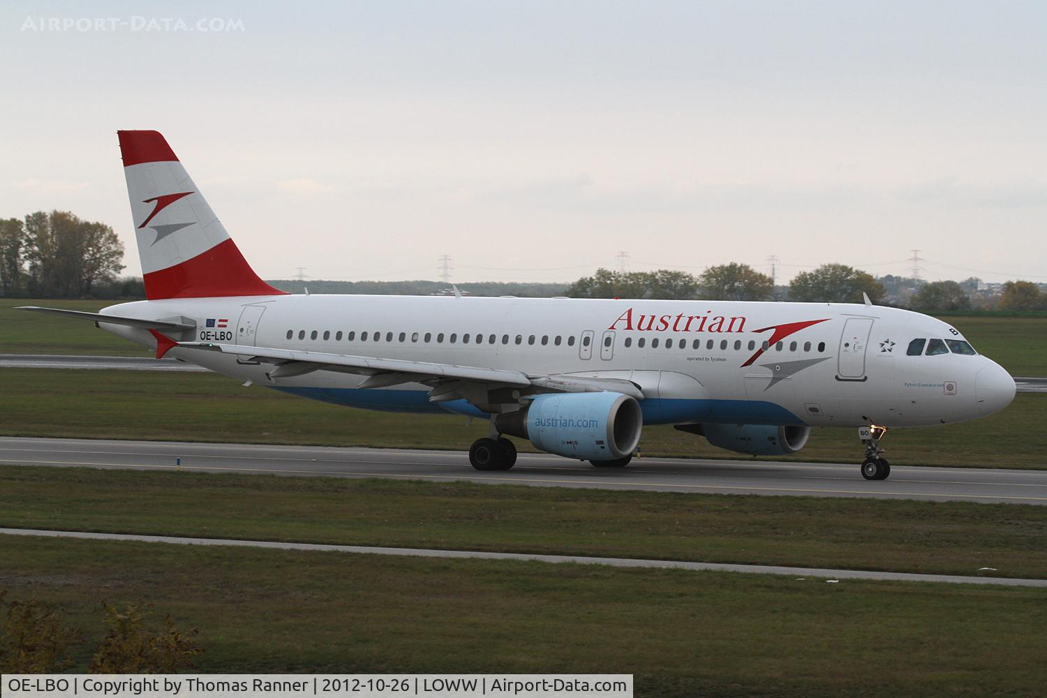 OE-LBO, 1998 Airbus A320-214 C/N 776, Austrian (Tyrolean) Airbus A320