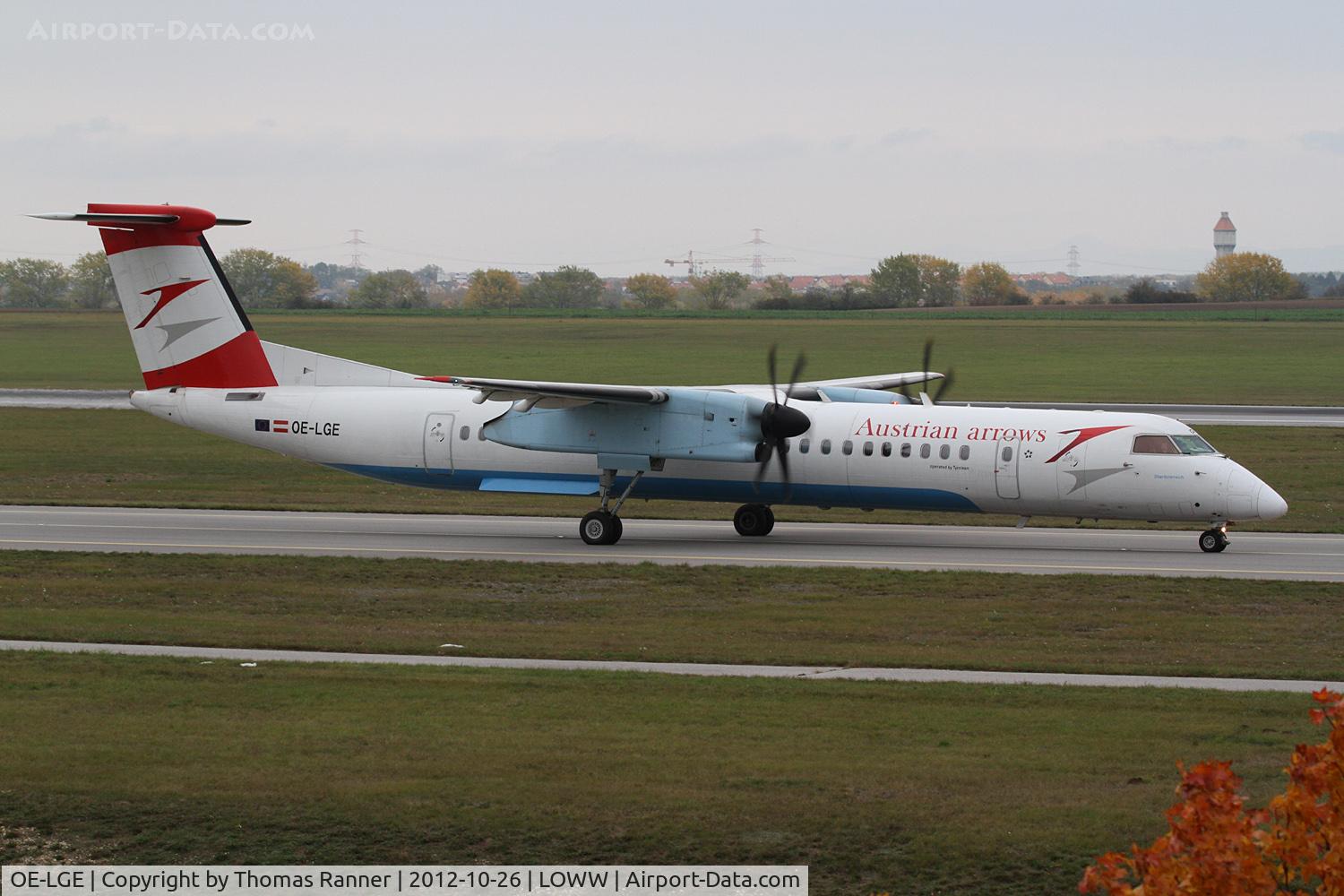OE-LGE, 2001 De Havilland Canada DHC-8-402Q Dash 8 C/N 4042, Austrian Arrows DHC-8