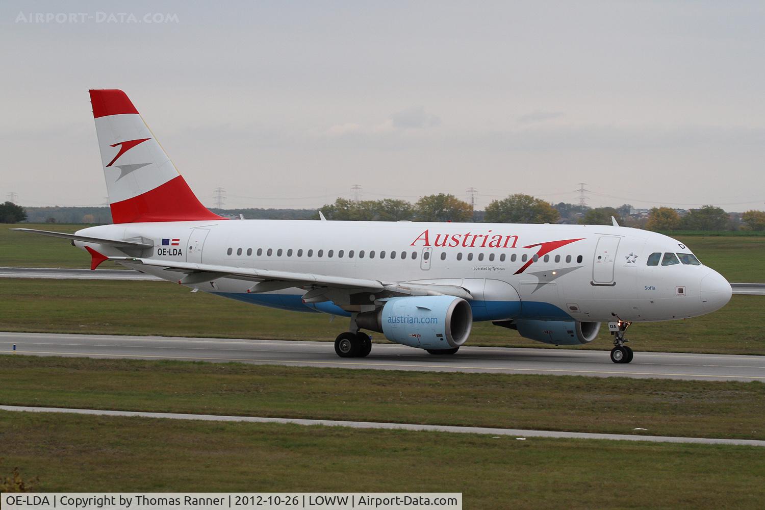 OE-LDA, 2004 Airbus A319-112 C/N 2131, Austrian (Tyrolean) Airbus A319