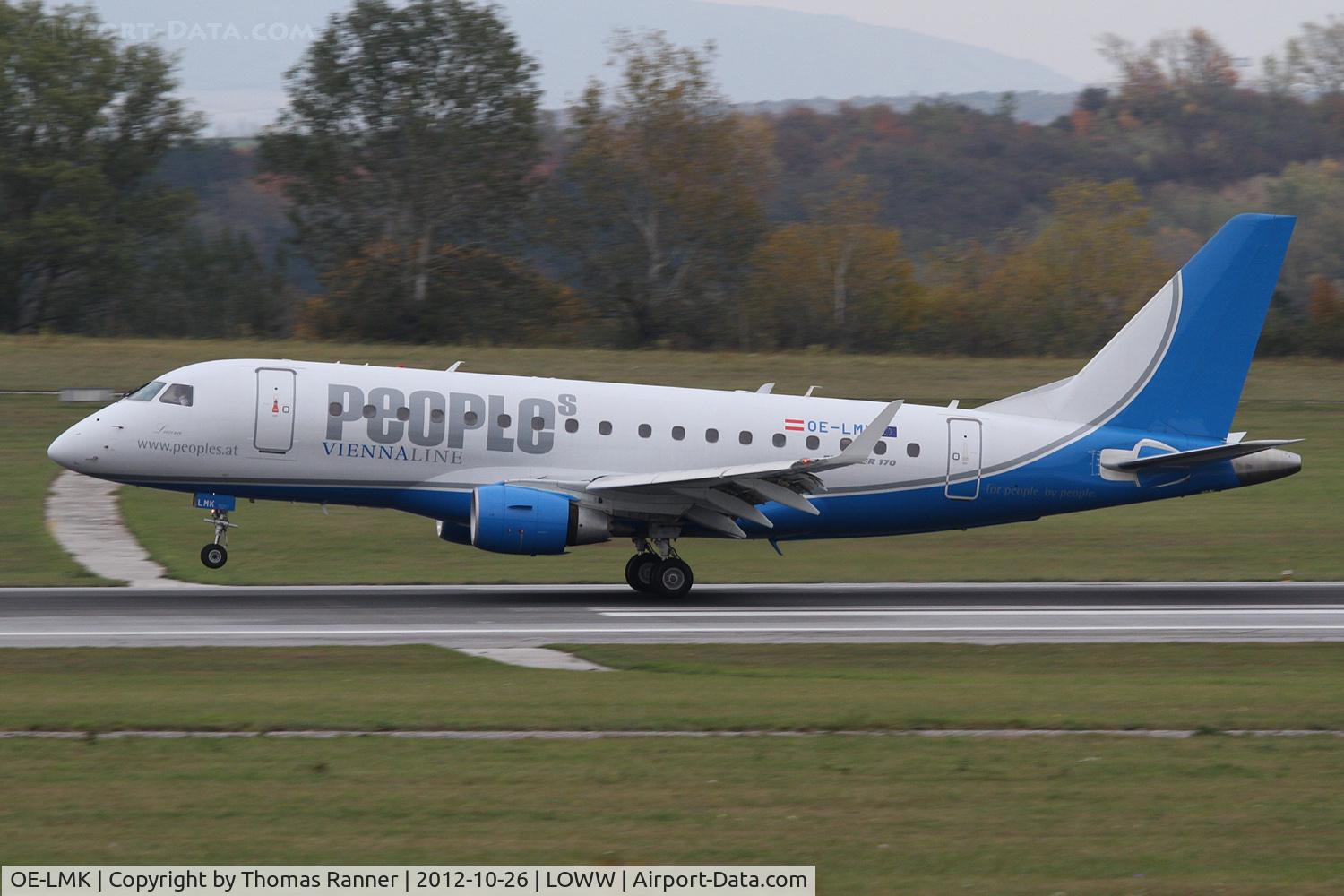 OE-LMK, 2006 Embraer 170LR (ERJ-170-100LR) C/N 17000150, Peoples Viennaline Embraer 170