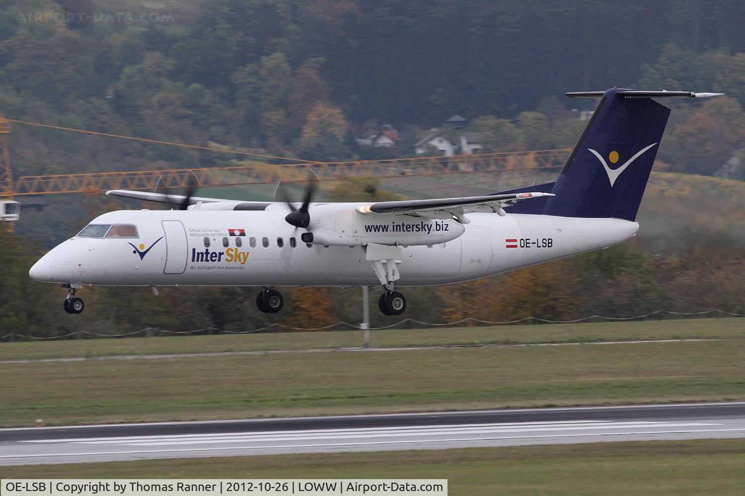 OE-LSB, 1998 De Havilland Canada DHC-8-314Q Dash 8 C/N 525, Intersky DHC-8
