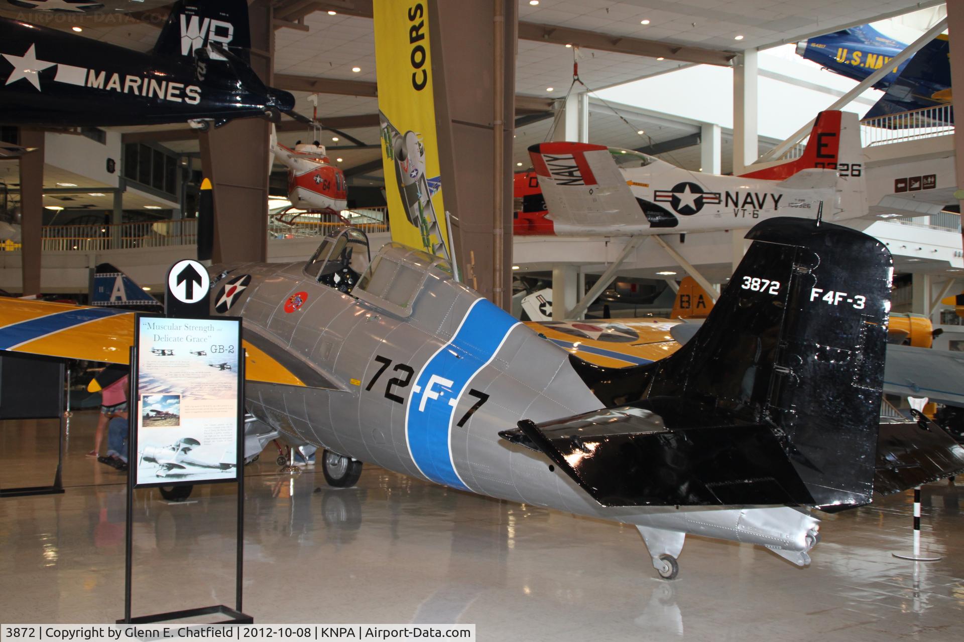 3872, Grumman F4F-3 Wildcat C/N 754, Naval Aviation Museum