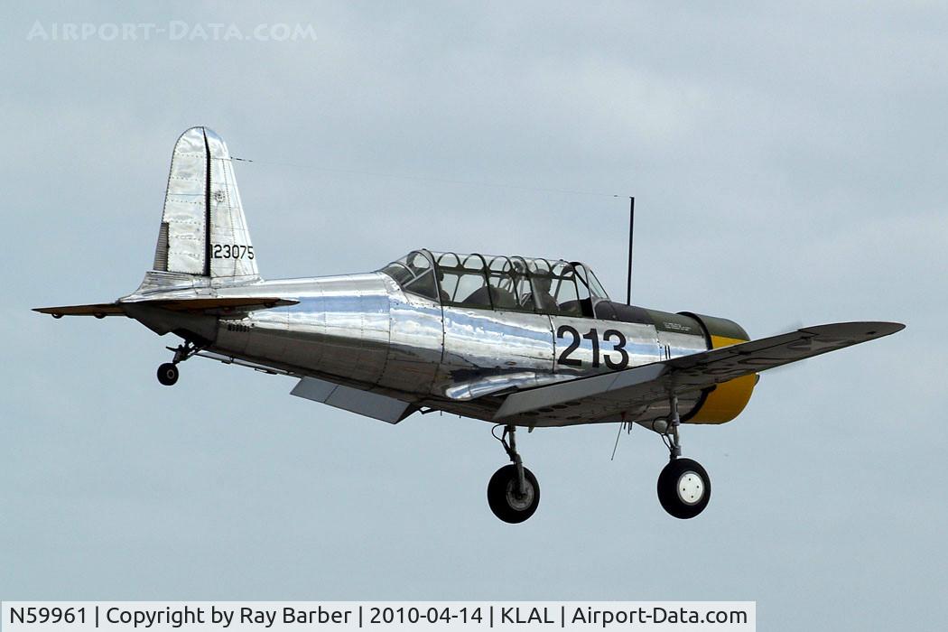 N59961, 1942 Consolidated Vultee BT-13A C/N 7722, Vultee BT-13A Valiant [7722] Lakeland-Linder~N 14/04/2010