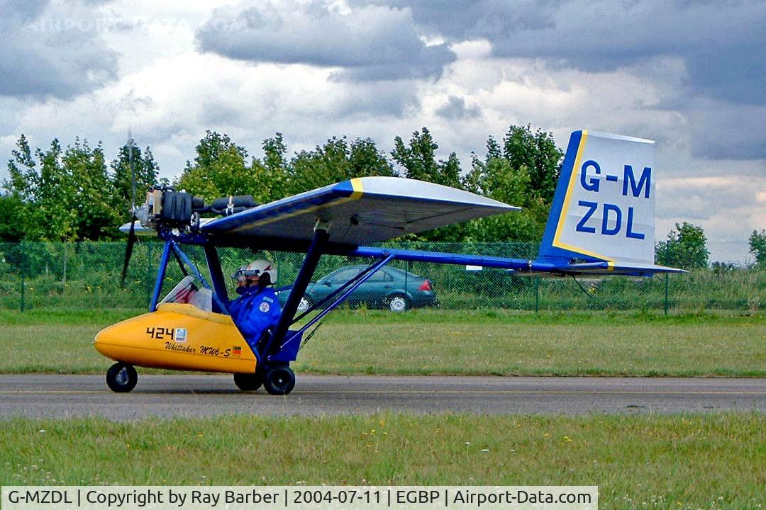 G-MZDL, 1999 Whittaker MW-6-S Fatboy Flyer C/N PFA 164-12412, Whittaker MW.6S Fatboy Flyer [PFA 164-12412] Kemble~G 11/07/2004