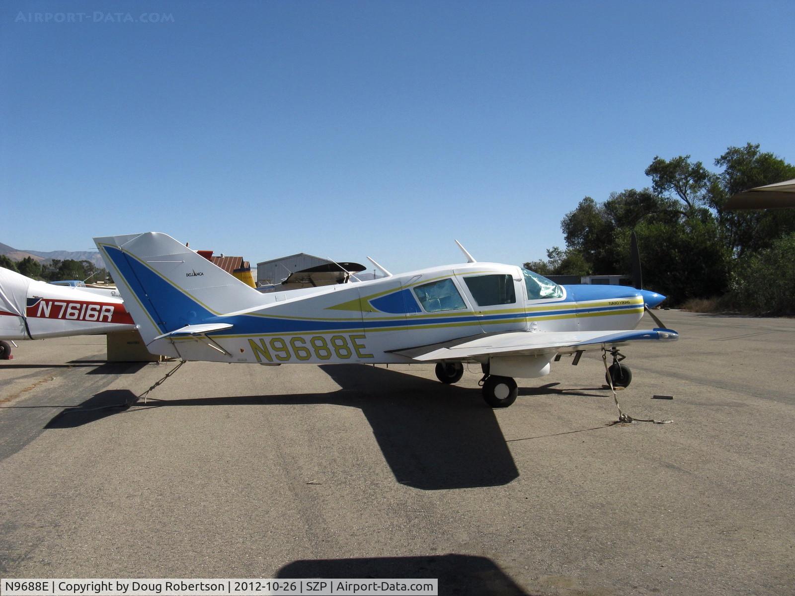 N9688E, 1976 Bellanca 17-31ATC Super Viking C/N 76-31132, 1976 Bellanca 17-31ATC Turbo VIKING, Lycoming TIO-540-1KE5 two Rajay turbochargers 300 Hp, 3-blade CS prop, claimed 193 Kts-222 mph cruise speed