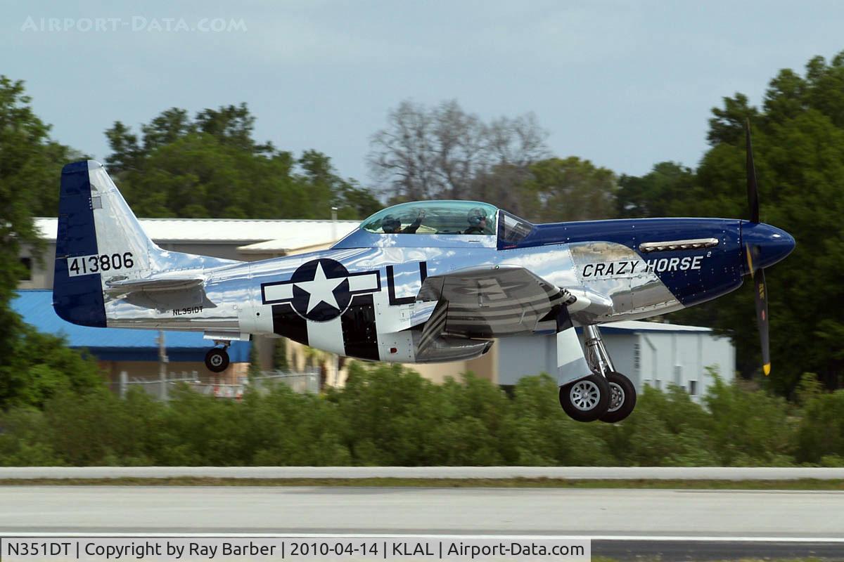 N351DT, 1944 North American P-51D Mustang C/N 122-41042, North American P-51D Mustang [122-41042] Lakeland-Linder~N 14/04/2010