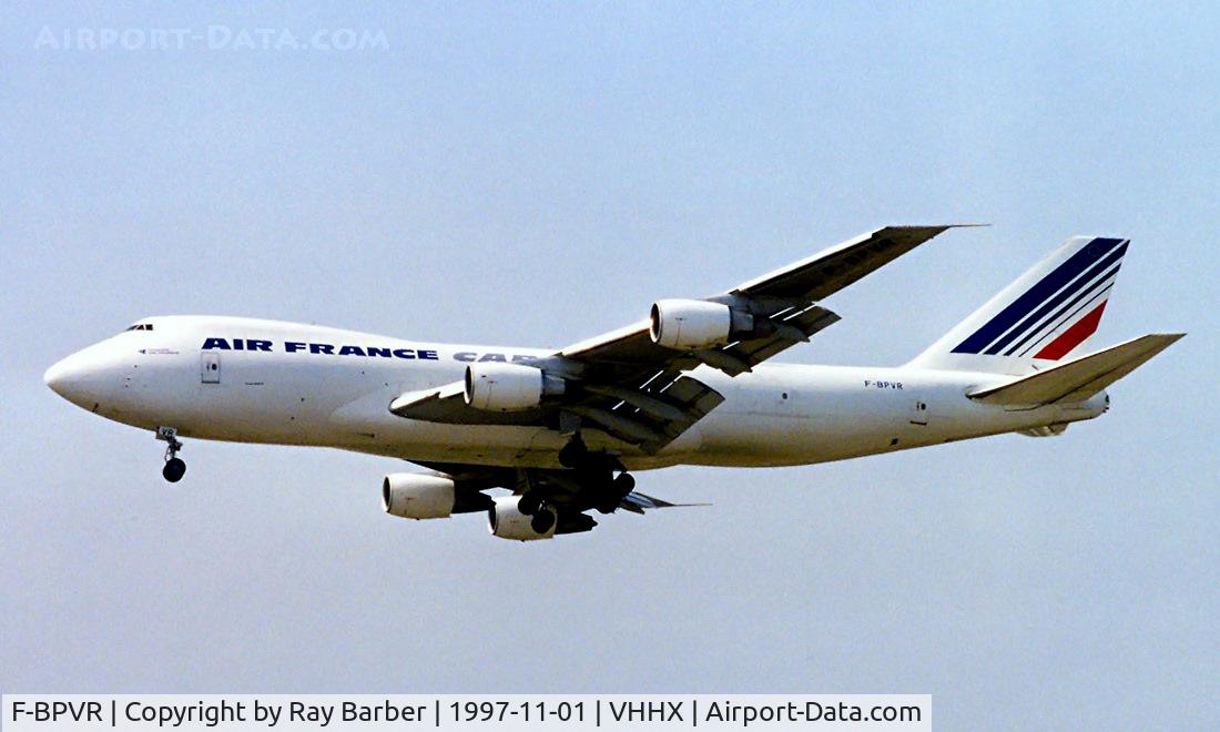 F-BPVR, 1976 Boeing 747-228F C/N 21255, Boeing 747-228F [21225] (Air France Cargo) Hong Kong Kai-Tak~B   01/11/1997
