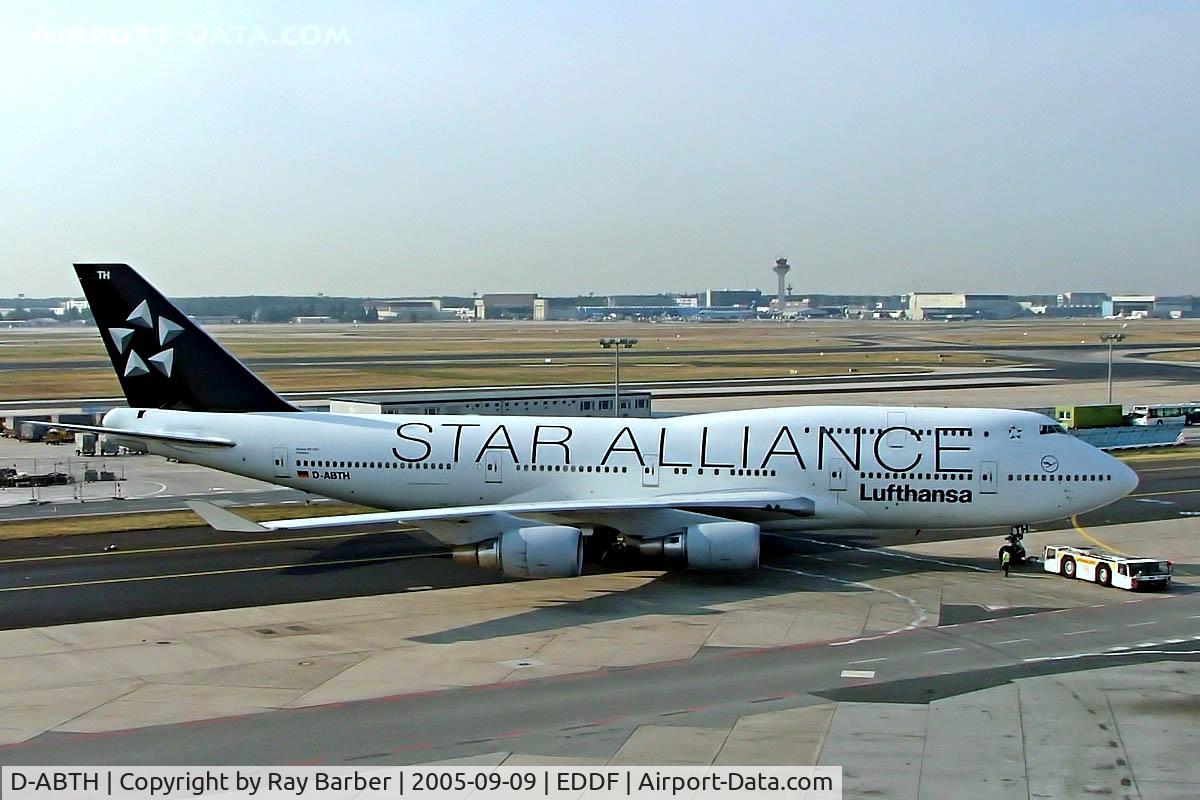 D-ABTH, 1991 Boeing 747-430M C/N 25047, Boeing 747-430 [25047] (Lufthansa) Frankfurt~D 09/09/2005