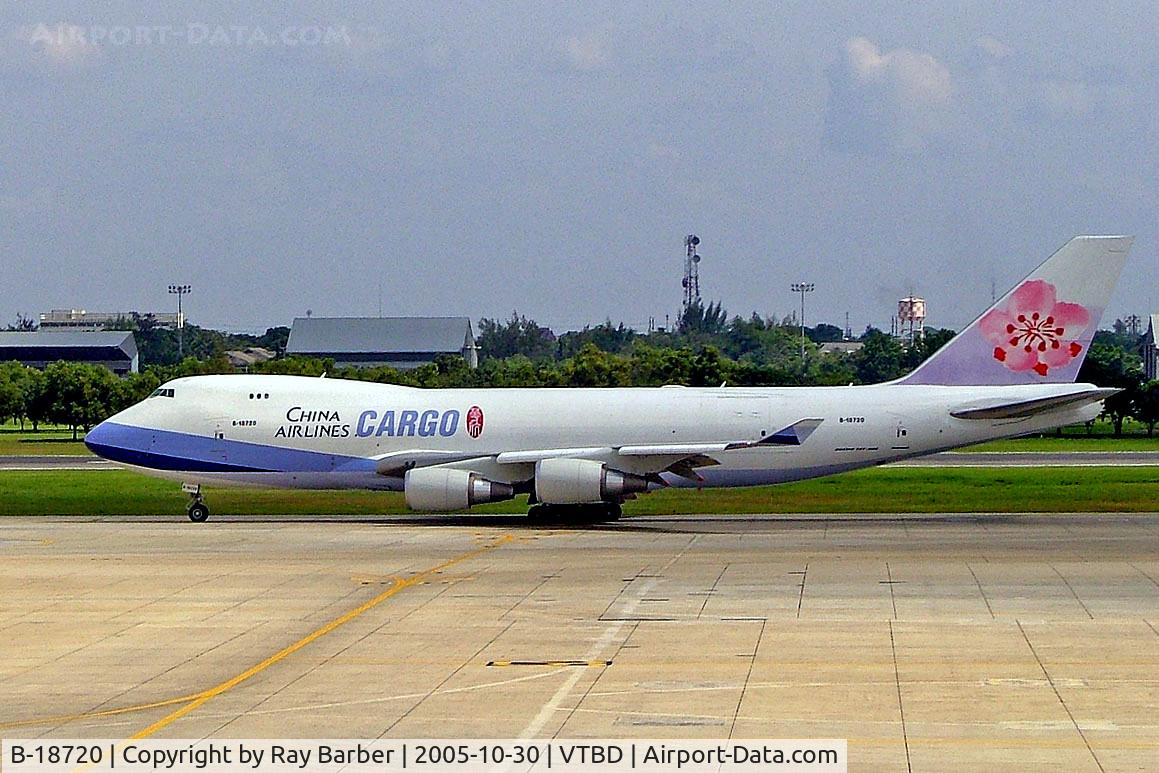B-18720, 2005 Boeing 747-409F/SCD C/N 33733, Boeing 747-409F [33733] (China Airlines) Bangkok~HS 30/10/2005
