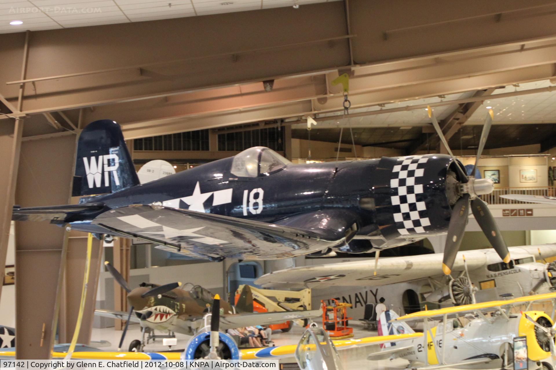 97142, Vought F4U-4 Corsair C/N 9296, Naval Aviation Museum