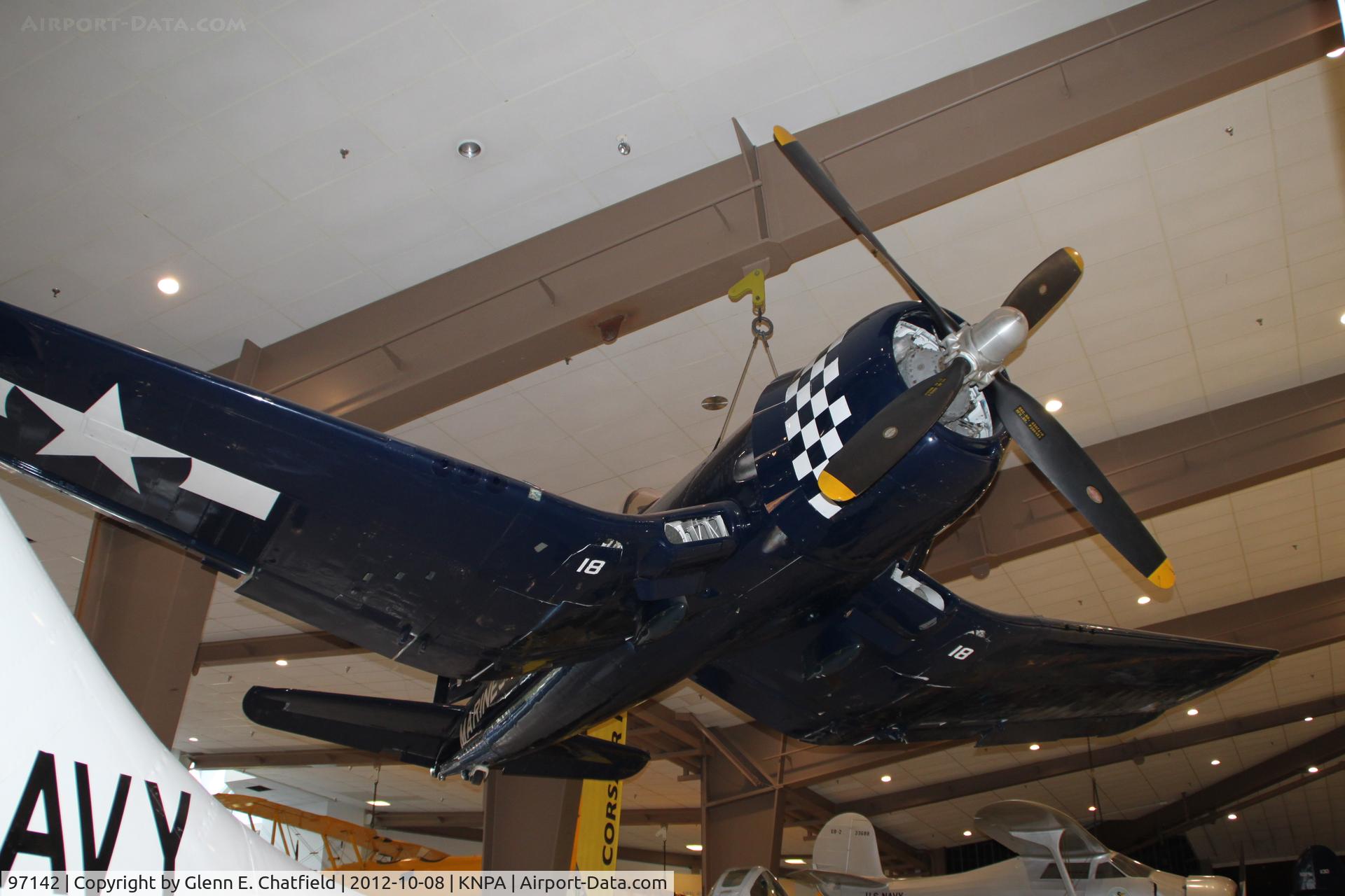 97142, Vought F4U-4 Corsair C/N 9296, Naval Aviation Museum