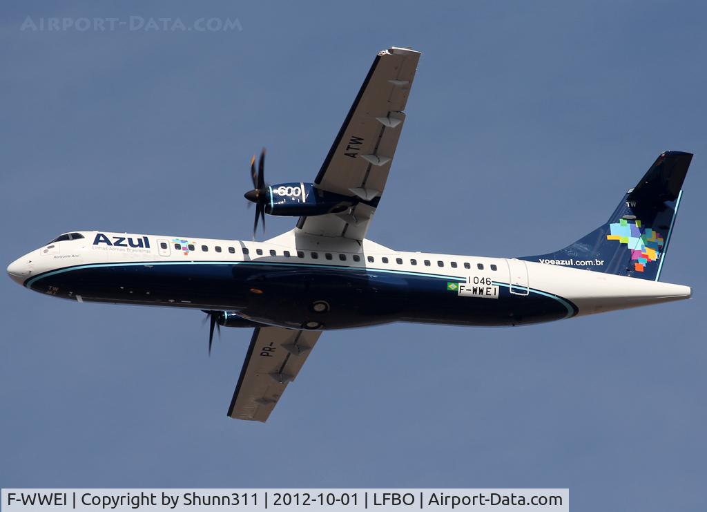 F-WWEI, 2012 ATR 72-600 C/N 1046, C/n 1046 - To be PR-ATW