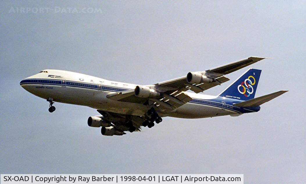 SX-OAD, 1979 Boeing 747-212B C/N 21684, Boeing 747-212B [21684] (Olympic Airways) Athens~SX 01/04/1998