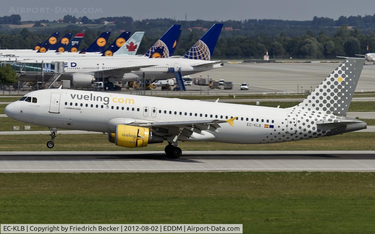 EC-KLB, 2007 Airbus A320-214 C/N 3321, decelerating after touchdown
